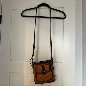 Dooney & Bourke Tan Leather Crossbody Bag